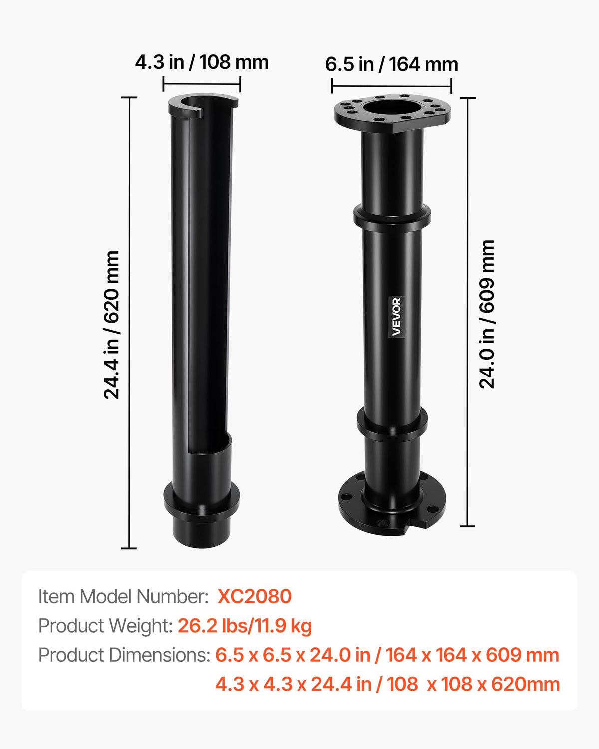 VEVOR Rear Axle Bearing Puller Tool, Compatible with 1998-2008 Toyota Land Cruiser, 1995-2016 Tacoma 1993-1998 T-100, Rear Axle Shaft Bearing Puller for Mitsubishi and Isuzu Models with Backing Plates - 2JTHQZCCXAZGWXXV8001V0 - view 8