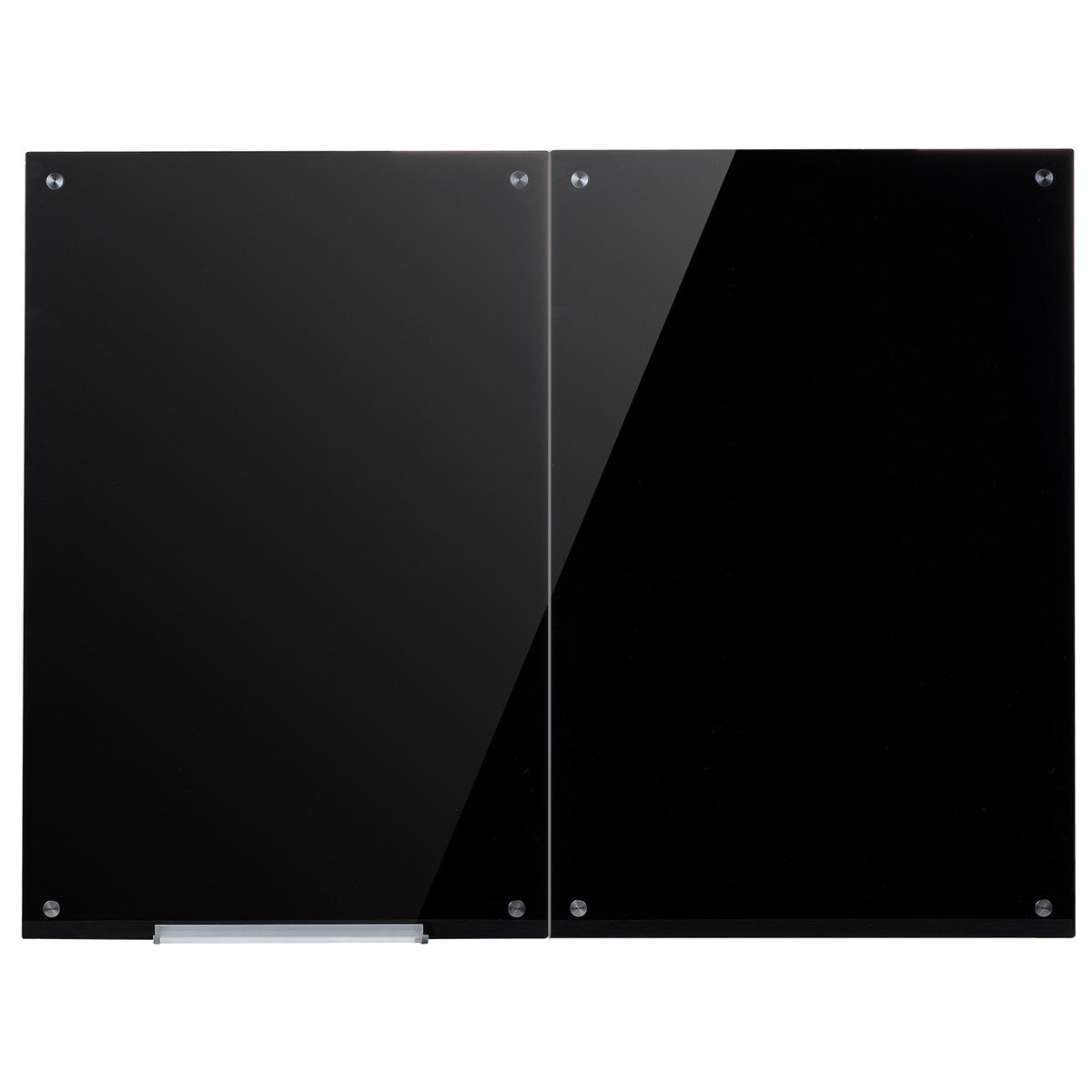 VEVOR Glass Dry Erase Board 2 Pack 35.4 x 23.6 in Black Magnetic Whiteboard, Wall-Mounted, Frameless, Thick Tempered Glass, with Markers, Magnets and Eraser, for Office, School Classroom, Home Study - 2PCZKGCBLBGQCRTJM001V0 - view 10