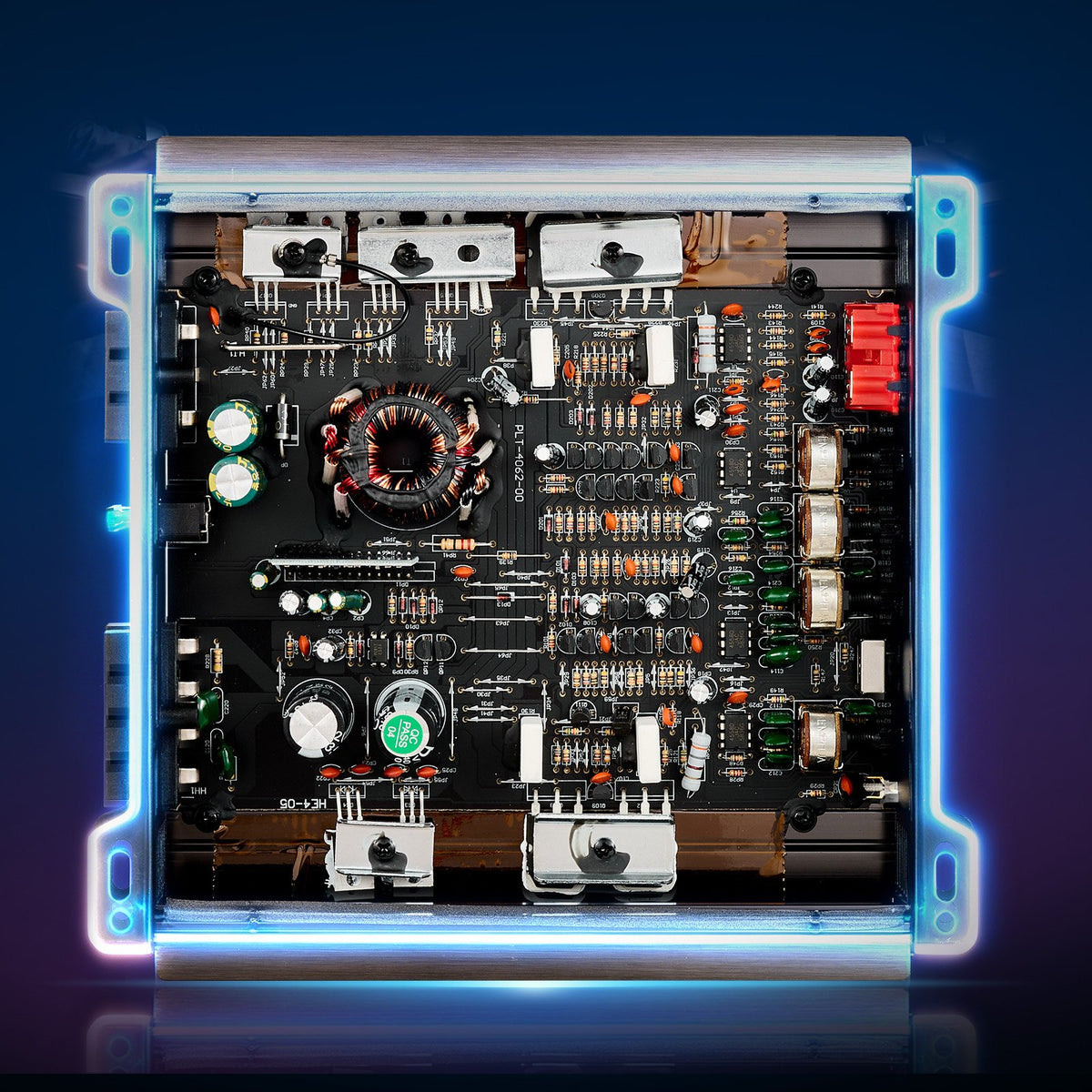 VEVOR 2 Channel Car Audio Amplifier 2 Ohm Stable Bridgeable Class A/B Full Range Stereo Amp Max Power 2 x 300W @ 4 Ohm / 2 x 600W @ 2 Ohm for Car SUV Truck Off-Road - 2TDABL2X150WJE7E1001V9 - view 9