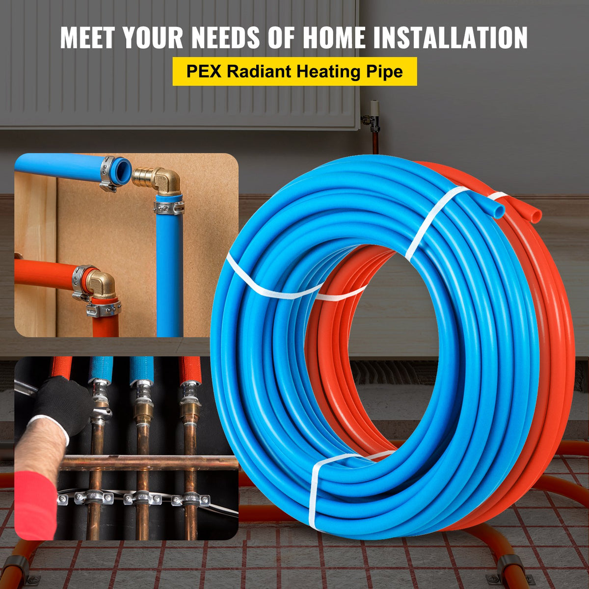 VEVOR PEX Supply Tubing - Select Your Configuration - 2X300FTPEXZYG0001V0 - view 2