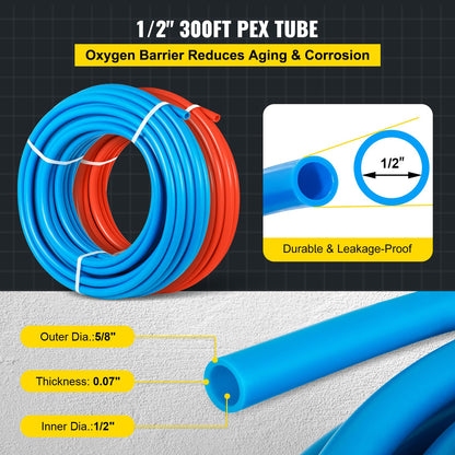 VEVOR PEX Supply Tubing - Select Your Configuration - 2X300FTPEXZYG0001V0 - view 3