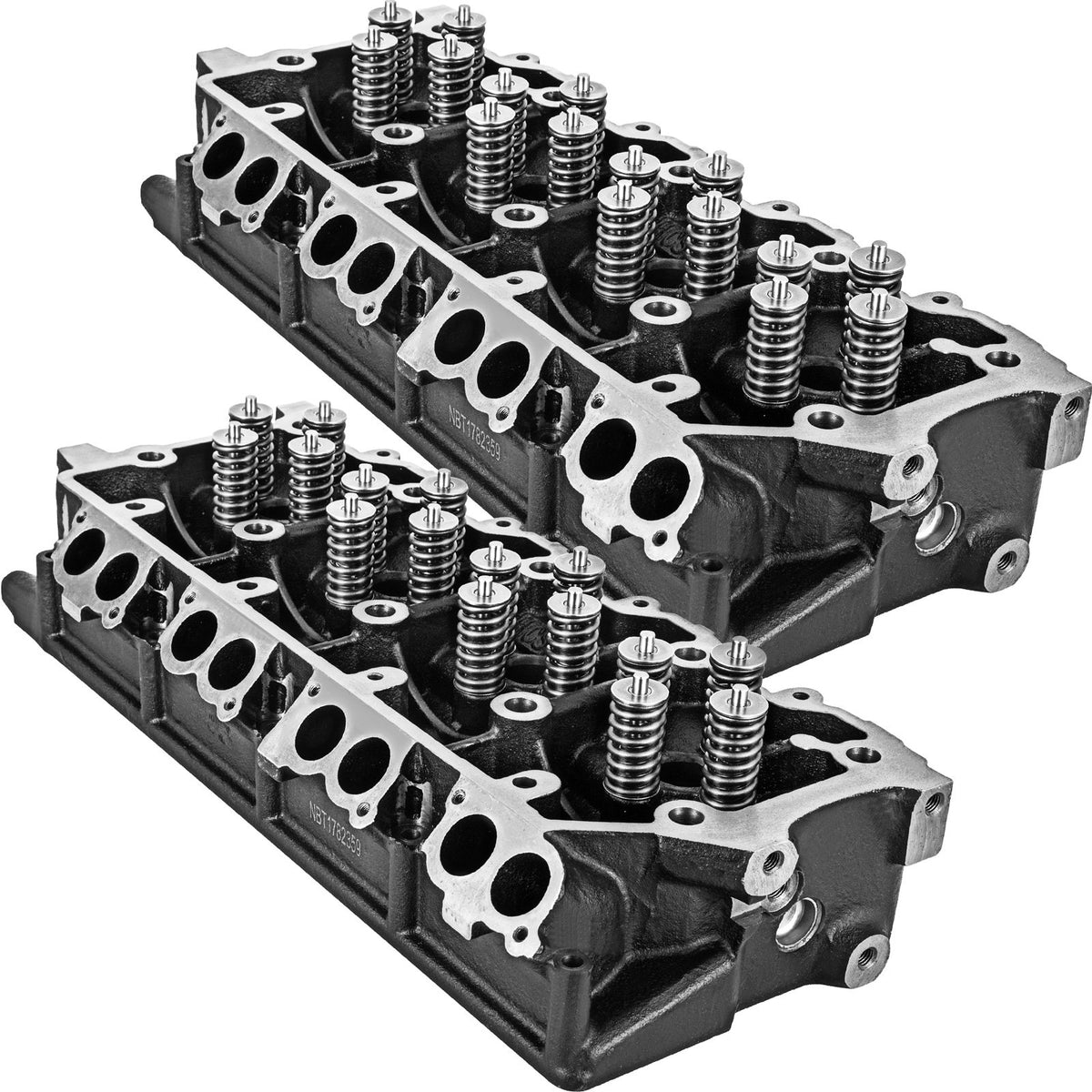 Pair Cylinder Heads for Ford 6.0 Turbo Diesel Truck 18mm Bare Casting No Core - 2XFTQG3C3Z6049DA1V0 - view 1