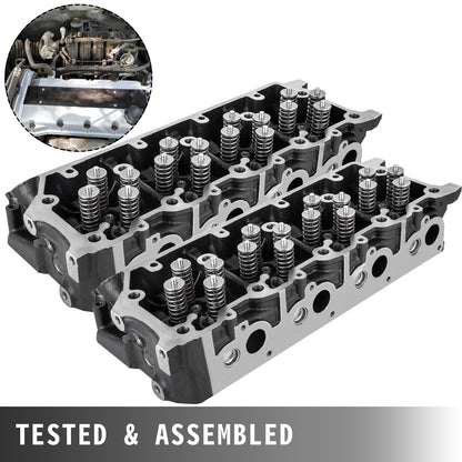 Pair Cylinder Heads for Ford 6.0 Turbo Diesel Truck 18mm Bare Casting No Core - 2XFTQG3C3Z6049DA1V0 - view 7