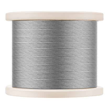 VEVOR 1/8 Inch Wire Rope, 1000 ft Length, 316 Stainless Steel Wire Cable with Cutter, 1760 lbs Breaking Strength, 1 x 19 Strands Construction, Steel Cable for Deck Railing System, Garden Trellis - 316BXGGSS300M0001003V0 - view 10