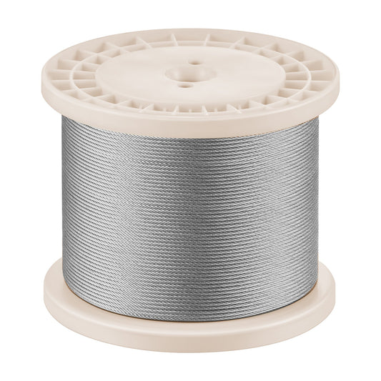 VEVOR Stainless Steel Wire Rope - 1/8", 1000 ft, 1x19 - product view 1
