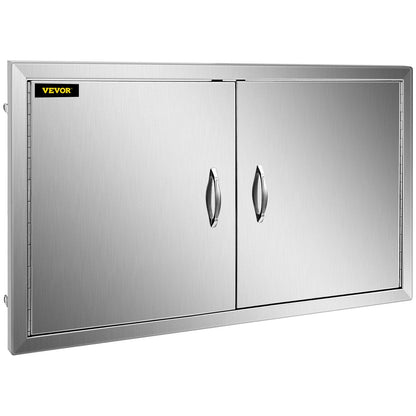 VEVOR Double BBQ Access Doors, 36 x 21 in, Stainless Steel — view 9