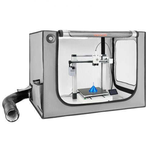 VEVOR 3D Printer Enclosure with Ventilation, Dustproof Waterproof Large Size 600D Oxford Cloth 3D Printer Tent, Constant Temperature Protective Case with LED