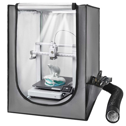 VEVOR 3D Printer Enclosure with Ventilation, Dustproof Waterproof Oxford Cloth Resin 3D Printer Tent, Constant Temperature Protective Case with LED