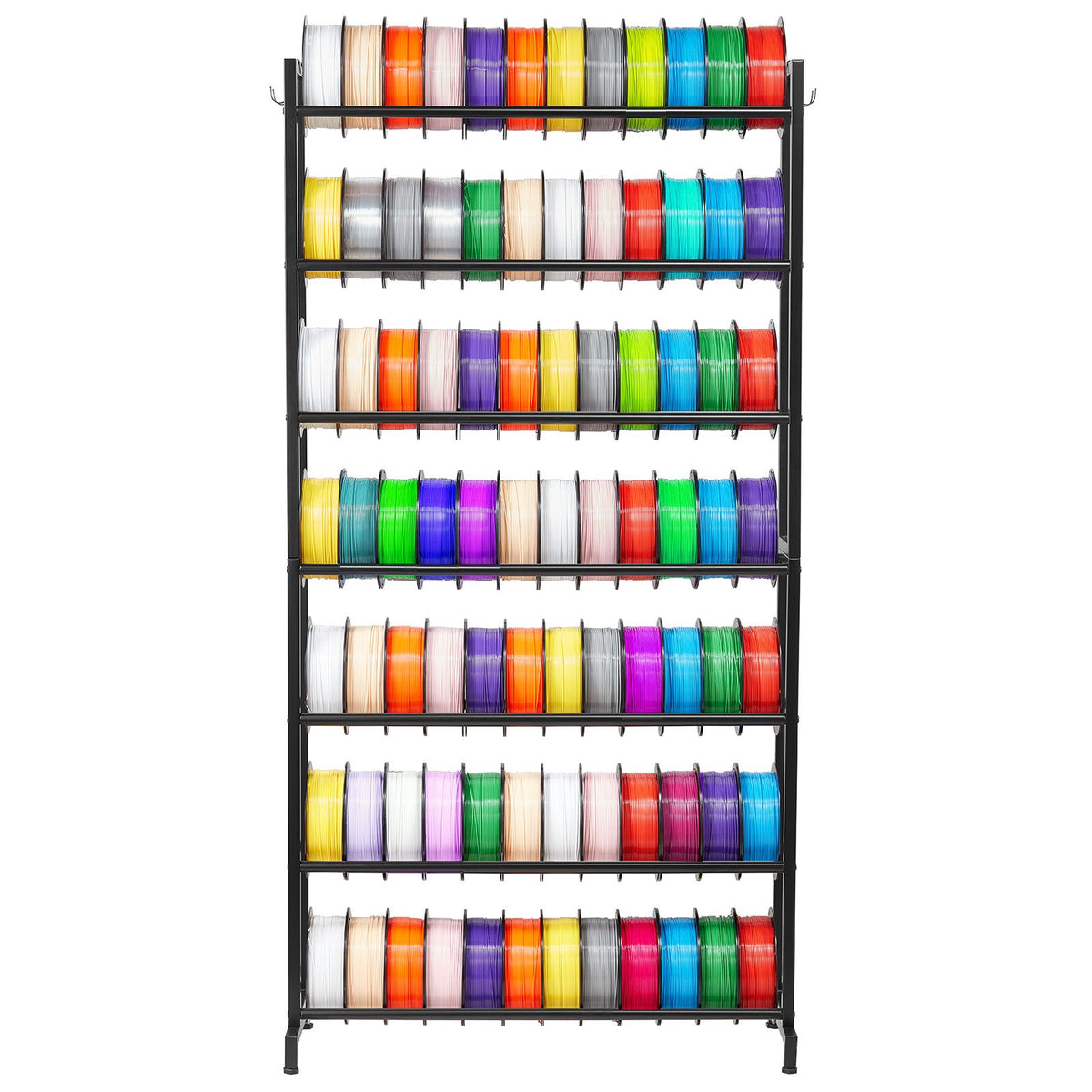 VEVOR 3D Printer Filament Storage Rack, 7 Tier Heavy Duty Storage Shelves for 3D Printing Filaments, Filament Spool Holders Racks for 3D Printing Studio, Home Studio, Office, Workshop (Shelf Only) - 3DDYSNJGDSQC48U3M001V0 - view 1