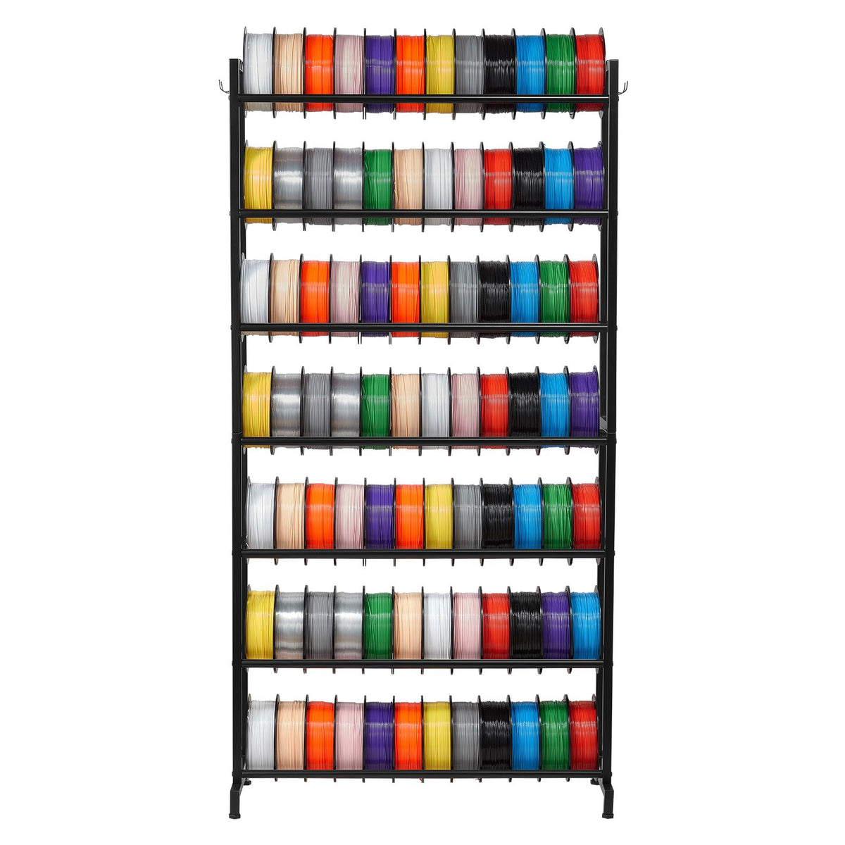 VEVOR 3D Printer Filament Storage Rack, 7 Tier Heavy Duty Storage Shelves for 3D Printing Filaments, Filament Spool Holders Racks for 3D Printing Studio, Home Studio, Office, Workshop (Shelf Only) - 3DDYSNJGDSQC48U3M001V0 - view 9