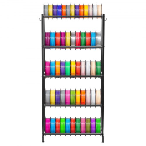 VEVOR 3D Printer Filament Storage Rack, 5 Tier Heavy Duty Storage Shelves for 3D Printing Filaments, Filament Spool Holders Racks for 3D Printing Studio, Home Studio, Office, Workshop (Shelf Only) - 3DDYSNJGDSWCEZBNH001V0 - view 2