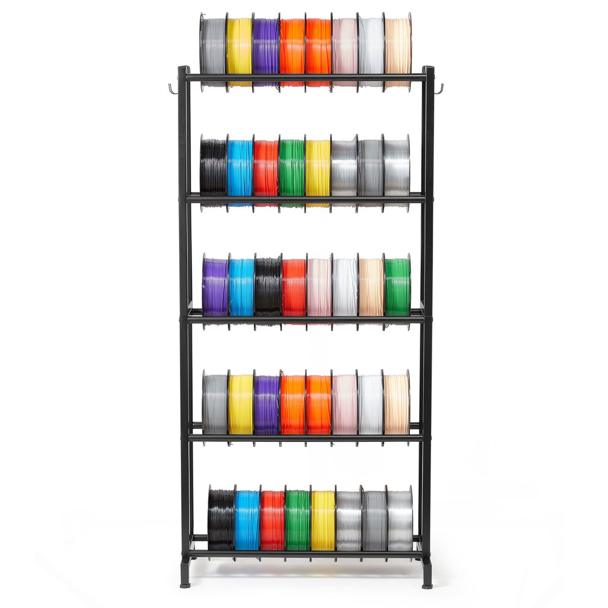 VEVOR 3D Printer Filament Storage Rack, 5 Tier Heavy Duty Storage Shelves for 3D Printing Filaments, Filament Spool Holders Racks for 3D Printing Studio, Home Studio, Office, Workshop (Shelf Only) - 3DDYSNJGDSWCEZBNH001V0 - view 9