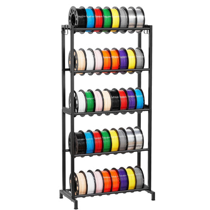 VEVOR 3D Printer Filament Storage Rack, 5 Tier Heavy Duty Storage Shelves for 3D Printing Filaments, Filament Spool Holders Racks for 3D Printing Studio, Home Studio, Office, Workshop (Shelf Only) - 3DDYSNJGDSWCEZBNH001V0 - view 10