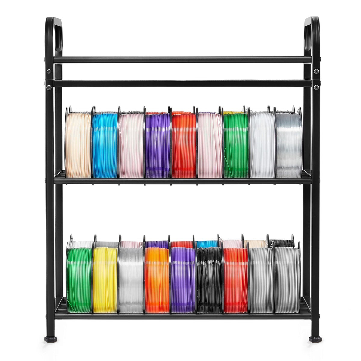 VEVOR 3D Printer Filament Storage Rack, 3 Tier Heavy Duty Storage Shelf, Rolling Filament Spool Holders Racks with Wheels, Filaments Organzied for 3D Printing Station, Office, Workshop (Shelf Only) - 3DDYSNJYDSSCCI04J001V0 - view 10