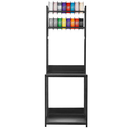 VEVOR 3D Printer Filament Storage Rack, 4-Tier 3D Printer Stand with Filament Storage, Spools Holder Racks Cart with Wheels, Filaments Organzied for 3D Printing Station, Office, Workshop (Shelf Only) - 3DDYSNJYTSSC128I3001V0 - view 10