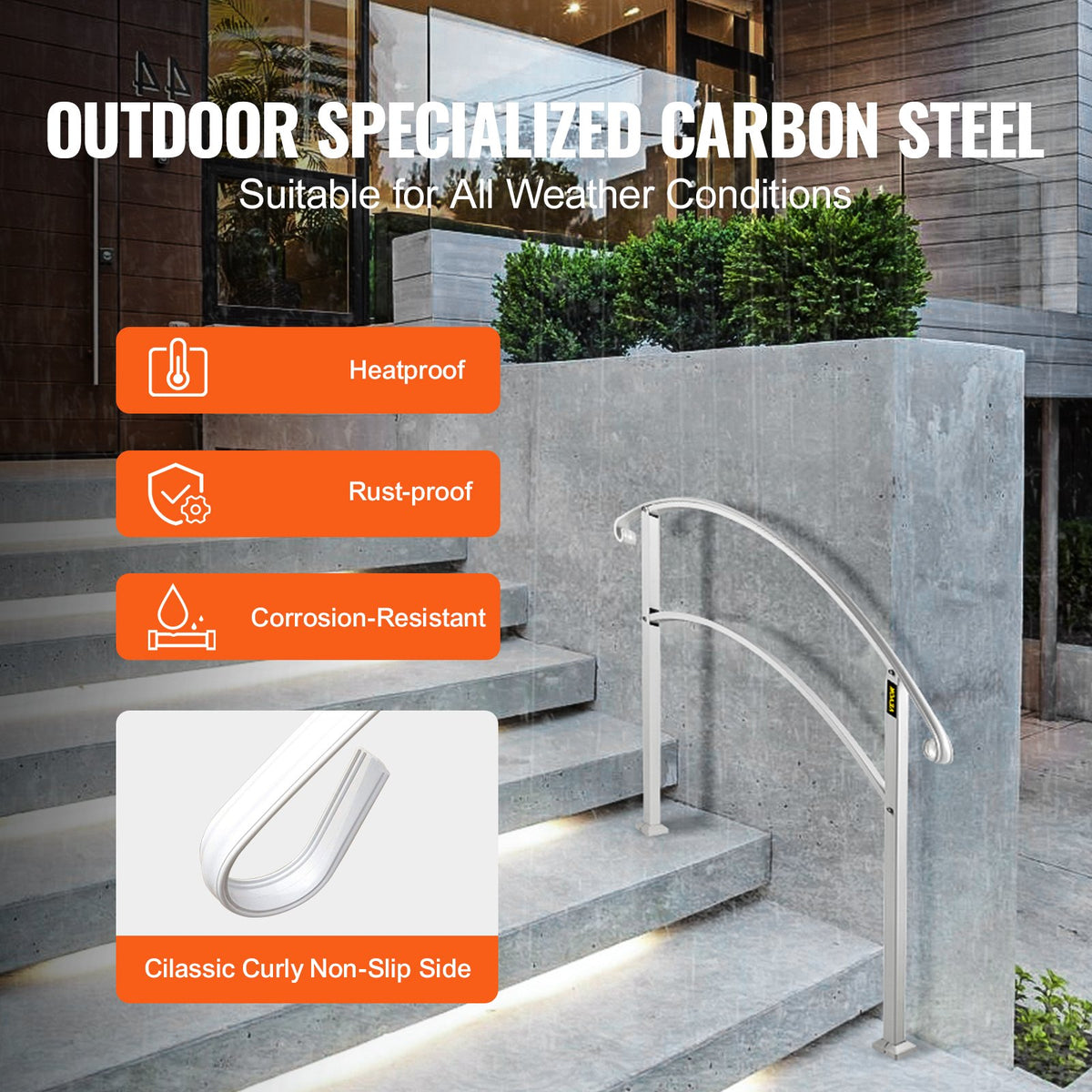 VEVOR Stair Handrails - Select Your Configuration - 3FTHWTYFSWHITE001V0 - view 3