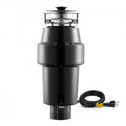 VEVOR Food Waste Garbage Disposal, 1HP 3700RPM DC Motor, Continuous Feed Kitchen Sink Garbage Disposer, 3-Bolt Mount Food Waste Grinding System with Splash Guard & Power Cord for Kitchens - 3LSAZGDLJCLQ13712001V1 - view 2