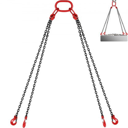 VEVOR G80 Lifting Chain Sling - 4 Legs, 5/16 in x 10 ft - product view 1