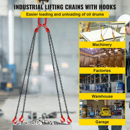 VEVOR G80 Lifting Chain Sling - 4 Legs, 5/16 in x 10 ft - product view 2