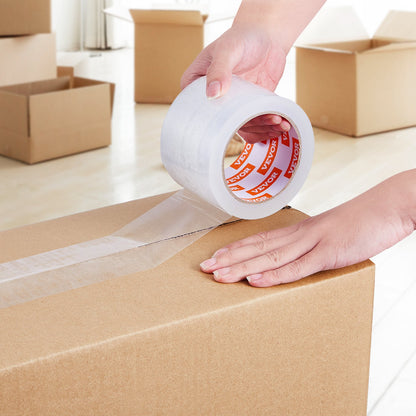 VEVOR Clear Packing Tape, 3 inches Core, 24 Rolls 3 Inches x 65 Yards Packing Tape, 2.7 Mil Thick, Heavy Duty Packaging Tape Designed for Moving, Storage and Packing, Shipping and Mailing, Office - 3YCXFXJDTM24YMKX1V0 - view 9