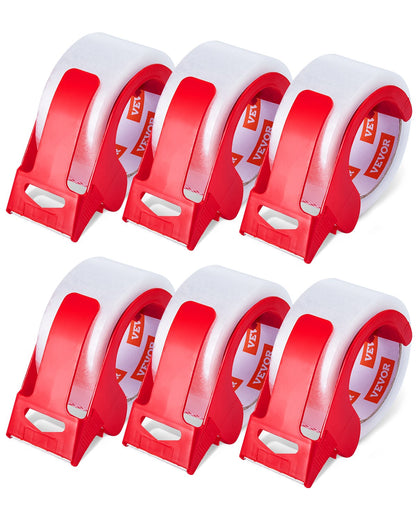 VEVOR Clear Packing Tape, 3 inches Core, 6 Rolls 1.88 Inches x 65 Yards Packing Tape with Dispenser, 2.7 Mil Heavy Duty Packaging Tape Designed for Moving, Storage and Packing, Shipping and Mailing - 3YCXFXJDTM6G2L8SQV0 - view 1