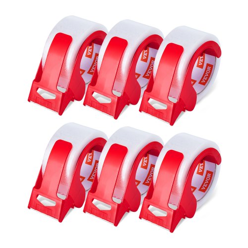 VEVOR Clear Packing Tape, 3 inches Core, 6 Rolls 1.88 Inches x 65 Yards Packing Tape with Dispenser, 2.7 Mil Heavy Duty Packaging Tape Designed for Moving, Storage and Packing, Shipping and Mailing - 3YCXFXJDTM6G2L8SQV0 - view 2