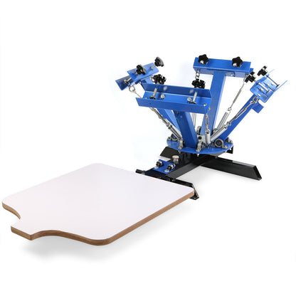 VEVOR 4 Color 1 Station Silk Screen Printing Press Printer Flash Dryer With Electrical Heating - 401SYJ+18X24DXHGJV1 - view 2