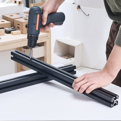 VEVOR 4PCS 39.4 in (1000mm) T Slot 4040 Aluminum Extrusion Profile, European Standard Anodized Linear Rail, High-Strength Extruded Aluminum Rail for 3D Printer, CNC Machine DIY, Laser Engraving, Black - 4040OBLXCDG4J3XBI001V0 - view 9