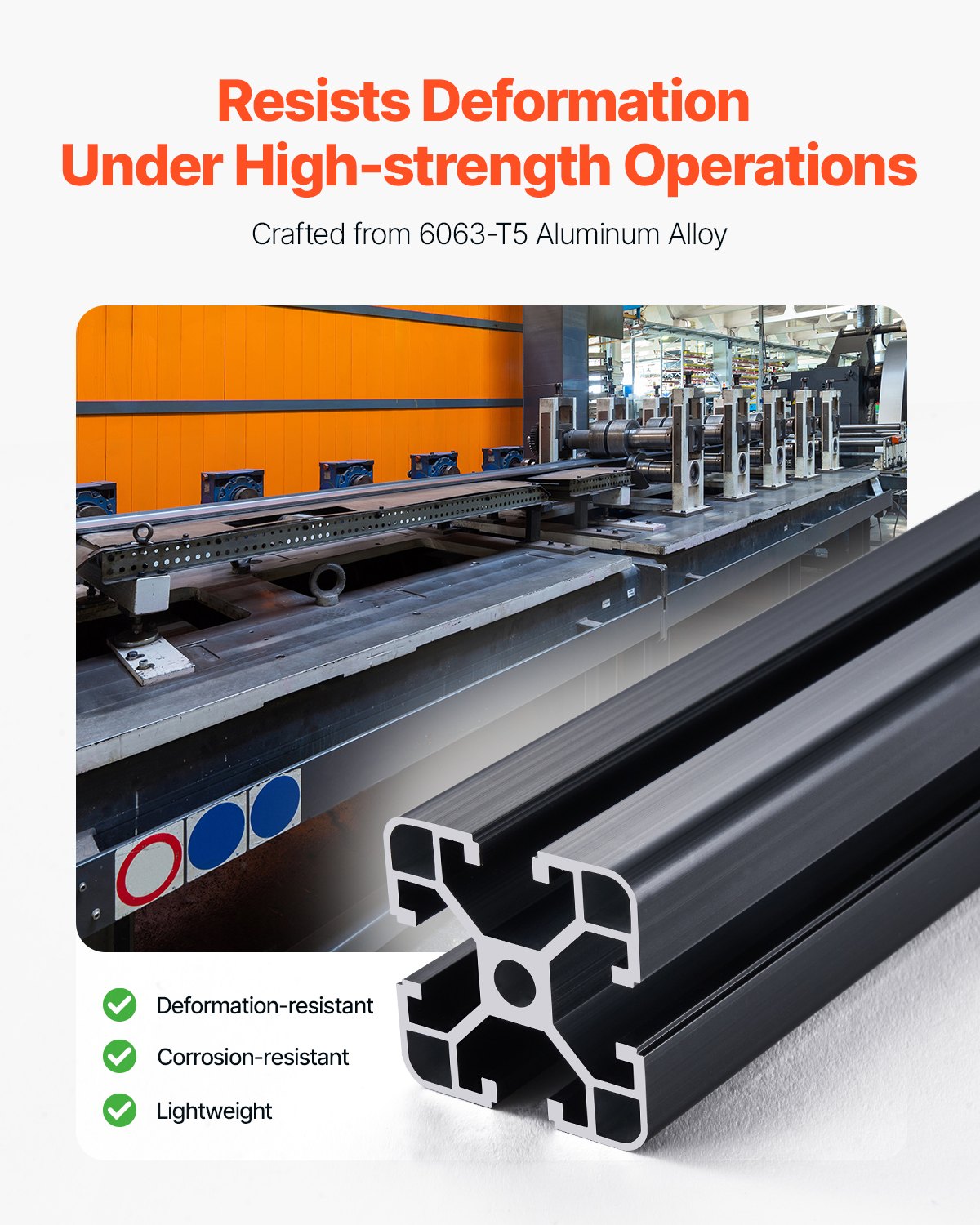 VEVOR 4PCS 23.6 in (600 mm) T Slot 4040 Aluminum Extrusion Profile, European Standard Anodized Linear Rail, High-Strength Extruded Aluminum Rail for 3D Printer, CNC Machine DIY, Laser Engraving, Black - 4040OBLXCDG4JU9MR001V0 - view 4