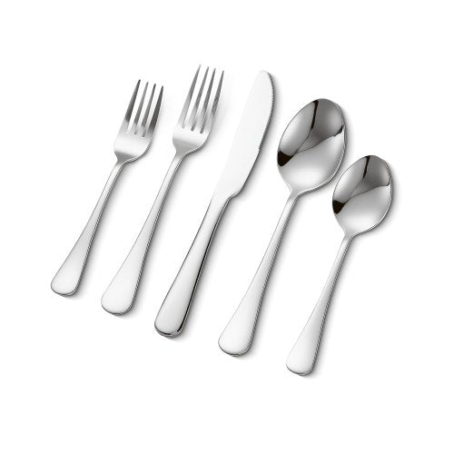 VEVOR 30-Piece Silverware Set, Food-Grade Stainless Steel Flatware Utensils, Mirror Finished Cutlery Set, Dishwasher Safe Eating Tableware for Kitchen Home, Service for 6, Include Knife Fork Spoon - 430BXGCJTZBXZMV36V0 - view 2