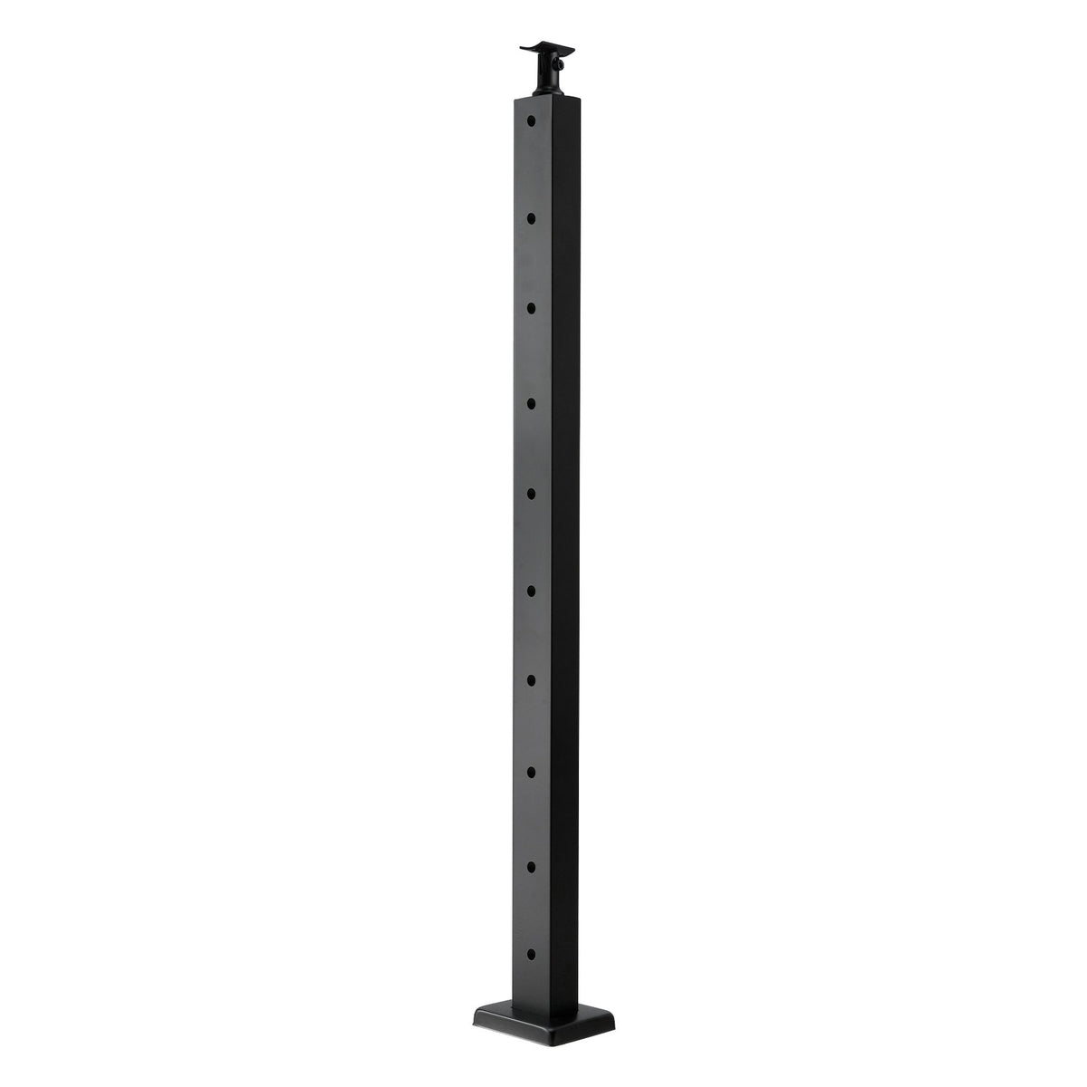 VEVOR 4-Pack Cable Railing Post, 36x1x2 In Horizontal-Hole Deck Railing Post with Pre-Drilled Holes, Stainless Steel Cable Rail Post with Horizontal and Curved Bracket, Black, 4JZLGZXHS914UUOI6001V0 - 4JZLGZXHS914UUOI6001V0 - view 10