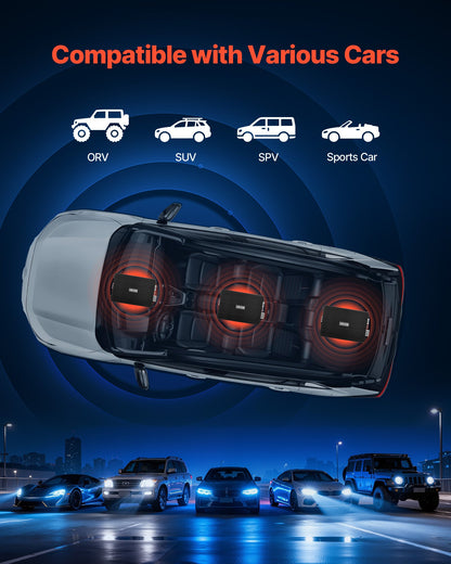 VEVOR 4 Channel Car Audio Amplifier 2 Ohm Stable Bridgeable Class A/B Full Range Amp Max Power 4 x 200W @ 4 Ohm / 4 x 400W @ 2 Ohm for Car SUV Truck Off-Road - 4TDABL4X100WHSZA8001V9 - view 7