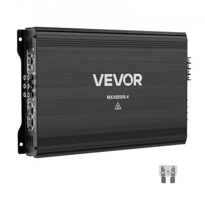 VEVOR 4 Channel Car Audio Amplifier 2 Ohm Stable Bridgeable Class A/B Full Range Amp Max Power 4 x 250W @ 4 Ohm / 4 x 500W @ 2 Ohm for Car SUV Truck Off-Road - 4TDABL4X300WNF5GG001V9 - view 2