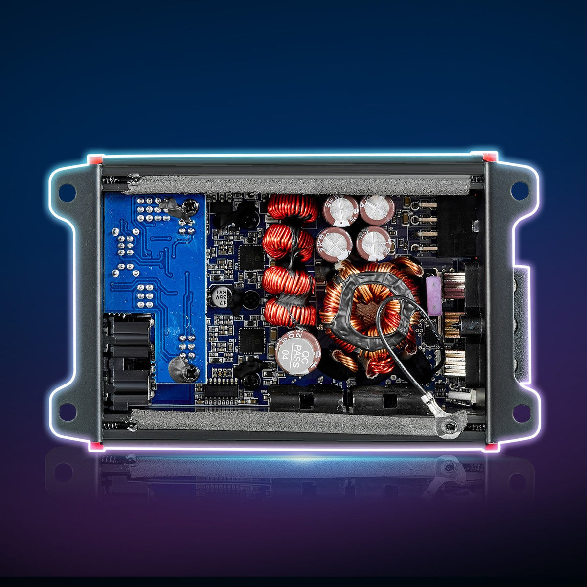 VEVOR 4 Channel Car Audio Amplifier 2 Ohm Stable Bridgeable Class D Full Range Amp Max Power 4 x 120W @ 4 Ohm / 4 x 200W @ 2 Ohm for Car SUV Truck Off-Road - 4TDDL4X100WRWVLBS001V9 - view 9