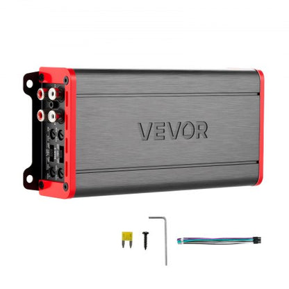 VEVOR 4 Channel Car Audio Amplifier 2 Ohm Stable Bridgeable Class D Full Range Amp Max Power 4 x 272W @ 4 Ohm / 4 x 400W @ 2 Ohm for Car SUV Truck Off-Road - 4TDDL4X200WRNVNK2001V9 - view 2