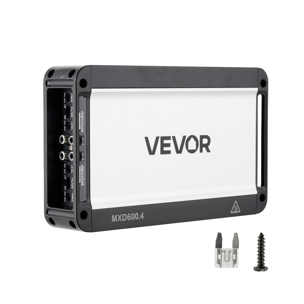 VEVOR 4 Channel Car Audio Amplifier 2 Ohm Stable Bridgeable Class D Full Range Amp Max Power 4 x 420W @ 4 Ohm / 4 x 600W @ 2 Ohm for Car SUV Truck Off-Road - 4TDDL4X300WRKT1RV001V9 - view 1