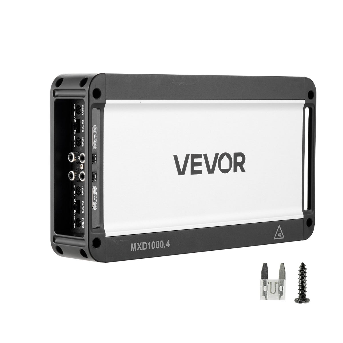 VEVOR 4 Channel Car Audio Amplifier 2 Ohm Stable Bridgeable Class D Full Range Amp Max Power 4 x 500W @ 4 Ohm / 4 x 1000W @ 2 Ohm for Car SUV Truck Off-Road - 4TDDL4X500WRFRT2Y001V9 - view 1