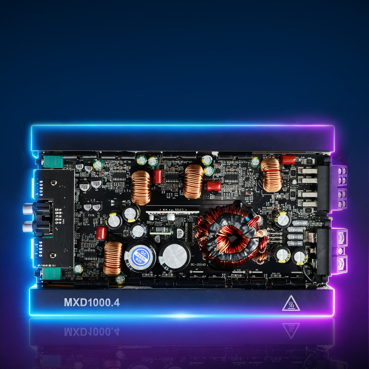 VEVOR 4 Channel Car Audio Amplifier 2 Ohm Stable Bridgeable Class D Full Range Amp Max Power 4 x 500W @ 4 Ohm / 4 x 1000W @ 2 Ohm for Car SUV Truck Off-Road - 4TDDL4X500WRFRT2Y001V9 - view 9