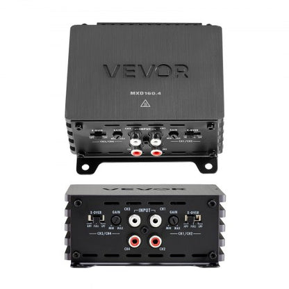 VEVOR 4 Channel Car Audio Amplifier 2 Ohm Stable Bridgeable Class D Full Range Amp Max Power 4 x 110W @ 4 Ohm / 4 x 160W @ 2 Ohm for Car SUV Truck Off-Road - 4TDDL4X80WRM9NB6L001V9 - view 2