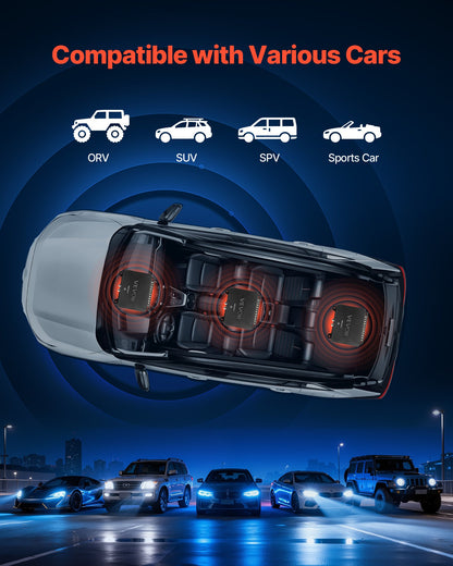 VEVOR 4 Channel Car Audio Amplifier 2 Ohm Stable Bridgeable Class D Full Range Amp Max Power 4 x 110W @ 4 Ohm / 4 x 160W @ 2 Ohm for Car SUV Truck Off-Road - 4TDDL4X80WRM9NB6L001V9 - view 7