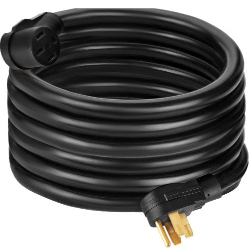 VEVOR RV Power Cord 50Ft 40 Amp RV Extension Cord AWG8 40 amp rv Extension Cord Truck Trailer Motorhome Camper RV Cord Grip Handles Camper Trailer Power Supply Cable - 50CRVDYX000000001V0 - view 1