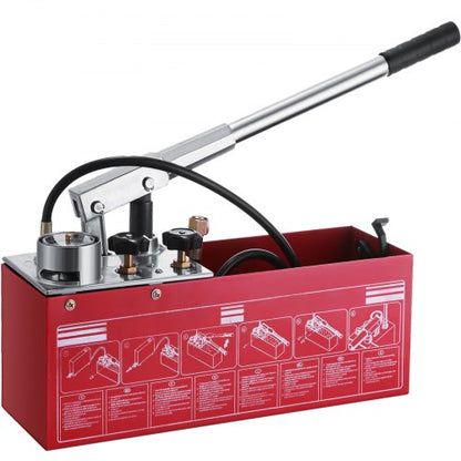 VEVOR Hydraulic Pressure Test Pump 50 Bar 725 PSI 3 Gallon Tank 45ML 1/2" BSP - 50KGSDSYB00000001V0 - view 1