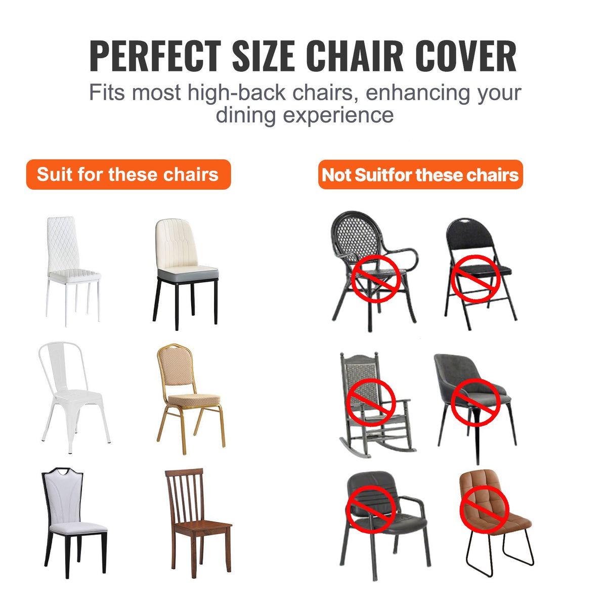 VEVOR Chair Slipcovers - Select Your Configuration - 50TGXBSYT00000001V0 - view 3