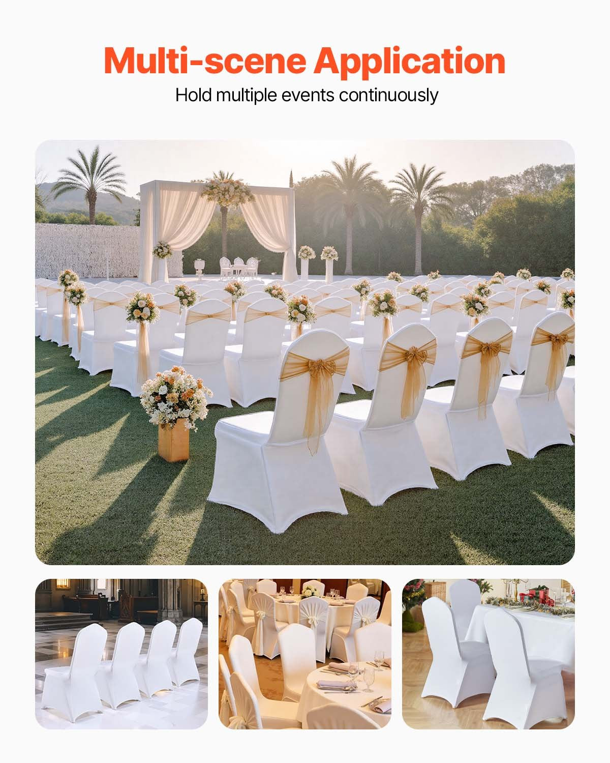 VEVOR Chair Slipcovers - Select Your Configuration - 50TQBBSYT00000001V0 - view 2