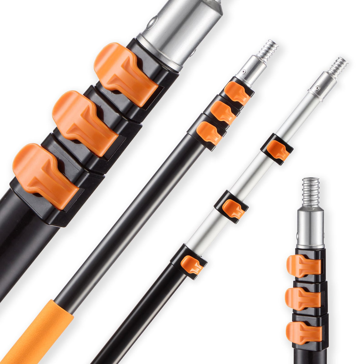 VEVOR Telescopic Extension Pole, 3.8-12 FT Multi-Purpose Extendable Pole, Sturdy Aluminum Alloy Paint Pole Extension with Flip-Lock Design, High Reach Roller Stick for Painting, Dusting and Cleaning - 512YCYZGJS00LBY7J001V0 - view 1