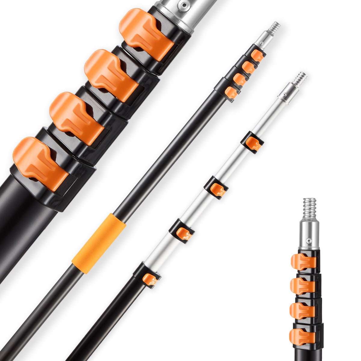 VEVOR Telescopic Extension Pole, 4.66-19 FT Multi-Purpose Extendable Pole, Sturdy Aluminum Alloy Paint Pole Extension with Flip-Lock Design, High Reach Roller Stick for Painting, Dusting and Cleaning - 520YCGTYZGJS5ACKC001V0 - view 1