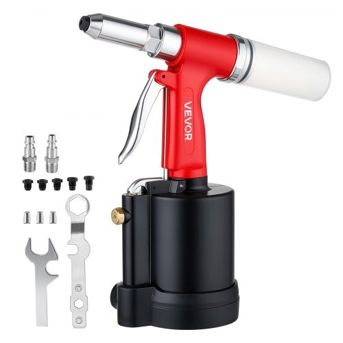 VEVOR Pneumatic Rivet Gun Kit with 3/32" 1/8" 5/32" 3/16" 1/4" Nosepieces, 3924 LBS Pulling Force, 3-Claw Secure Grip, Air Pop Riveter Tool for Automotive, Construction, Industrial Manufacturing - 5Q0KYS2G9D1PEHQUV002V0 - view 2