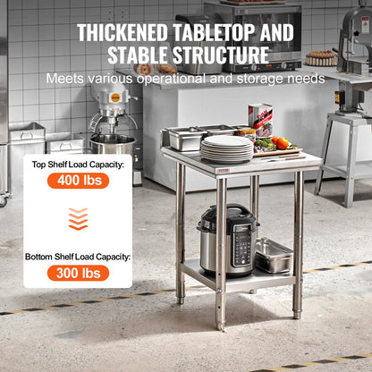 VEVOR Commercial Worktables - Select Your Configuration - 60X60X88CFGZTTZT1V0 - view 3