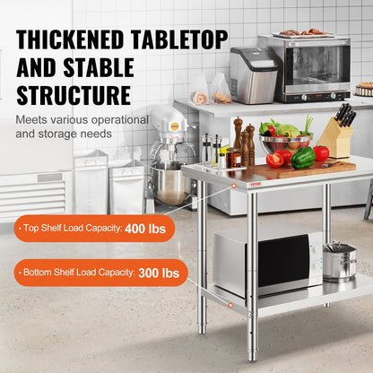 VEVOR Commercial Worktables - Select Your Configuration - 60X90X80CFGZT0001V0 - view 3