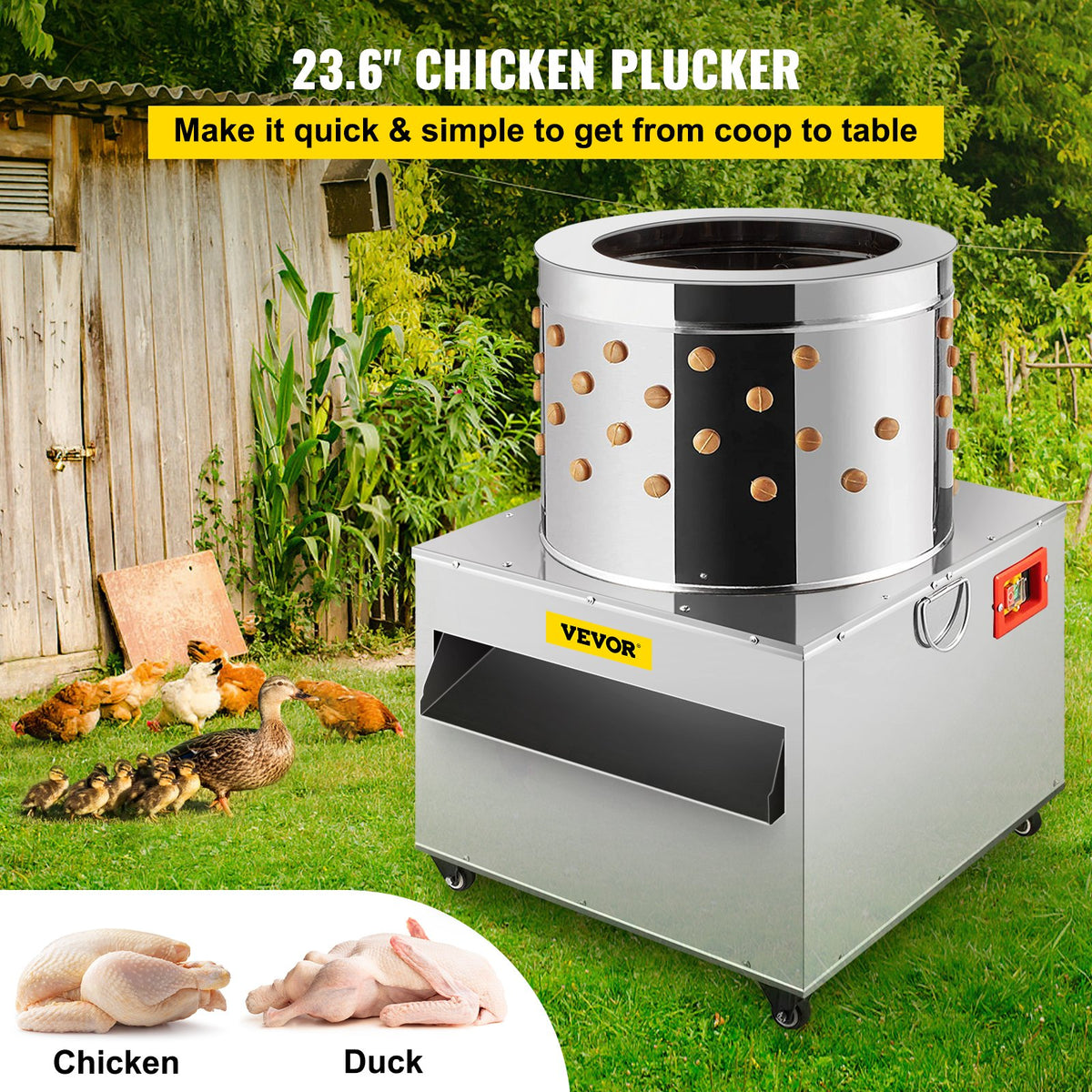 VEVOR Poultry Pluckers - Select Your Configuration - 60XJQTMJ000000001V1 - view 2
